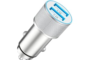 ‎MATAUMAHI MatauMahi Ładowarka Samochodowa USB 5V/2.4A 2 Porty, Gniazdo USB w Zapalniczce Samochodowej 12V/24V, Kompatybilny z Telefony Komórkowe, Nawigatory, Rejestratory i Inne Urządzenia Samochodowe