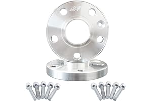 Simoni Racing DR096/B15 - Distanziali alluminio 15mm 5x112 57,1 con bulloneria sferica, Pacco da 2