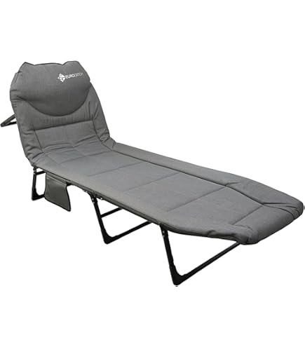 Inklapbaar Campingbed XXL - Extra Breed Veldbed 190x65x30 Cm Met Verstelbare Rugleuning, Lichtgewicht Ligstoel Voor Buiten & Binnen