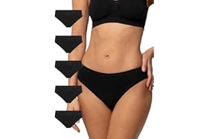 POMPEA 5 Paia Slip Donna in Morbida Microfibra, Mutande Donna Senza Cuciture Elasticizzate