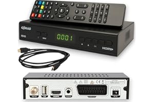 Comag HD45 V6 digital SAT Receiver mit PVR (USB TV Aufnahme & Timeshift) HDTV, SCART, HDMI, Full HD TV Receiver für Satelliten/Satellit - Astra vorinstalliert