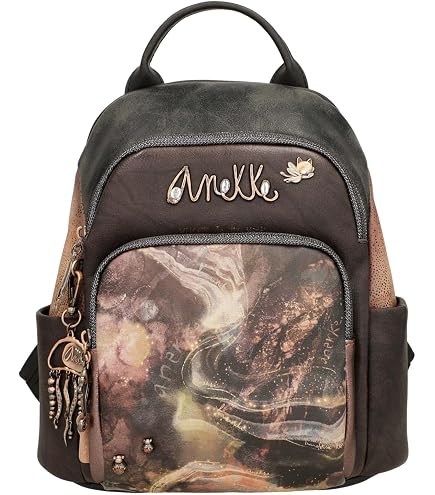 Sac à Dos Anekke Triple Compartiment - 28x31x11 Cm, Style Décontracté, Bretelles Réglables, Capacité Optimale