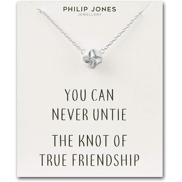 Philip Jones Collana Placcata Oro Big Sister E Little Sister Con Carta