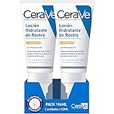 CeraVe, Moisturizing Face Lotion SPF 50 2x 53 ml, For Normal to Dry Skin, Hydration and High Protection Against UVB/UVA Rays,