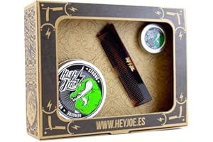 HEY JOE! Pomade Survival Kit Strong | Professionelles Haarstyling Geschenkset für Herren - Enthält Haarpomade Männer mit Starkem Halt und Taschenkamm