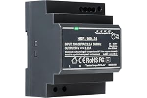 Jadeshay Alimentatore 24V Trasformatore Rotaia Industriale Universale Din-Rail Alimentazione 100W 24V 3.83A Monofase Alimentatore Switching Ingresso AC100V-240V Uscita DC24V per Sistemi di Campanelli