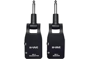 M-VAVE Gitarrensender - Hochwertige Gitarrenausrüstung mit 2.4G Drahtlose Technologie, Professionelle Gitarrensysteme für EIN Hervorragendes Klangqualität und Verbessertes Musikerlebnis