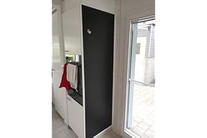 ‎KAROFOILFIX Blackboard Film Magnetic & Self-Adhesive | 60 cm | 15 Sizes l Black l Chalkboard l Wall Board Magnetic Board l Includes Chalk Pen + 10 Magnets (60 x 180 cm)