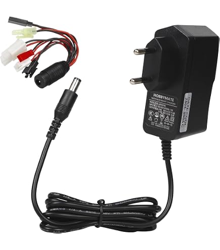 Chargeur Intelligent Pour Batteries RC NiMH/NiCd 2-12V | 6 Connecteurs Inclus - Voiture, Drone, Bateau - 10