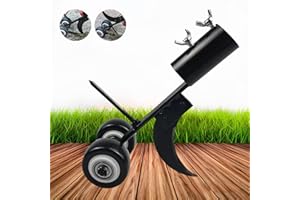 Miyobing Diserbatrici Manuali con Ruote Attrezzi Giardino, Estirpatore Erbacce per Fessure Strumento 2 in 1 Snatcher Macchina da Taglio per Erba per Giardino, Terrazzo, Marciapiede