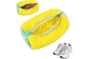 HPBAGGY 2 Piezas Bolsa para Lavar Zapatillas en Lavadora, Bolsas para Zapatos con Cremallera, Bolsa de Lavado de Zapatos Reutilizable, Shoe Wash Bag for Canvas Sneakers