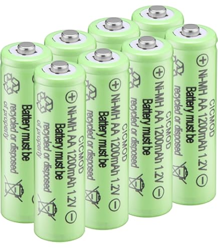 Batterie Ricaricabili Kinon AA 1.2V NiMH - 8 Pezzi 1300mAh Per Luci Solari Da Giardino - Foto 6