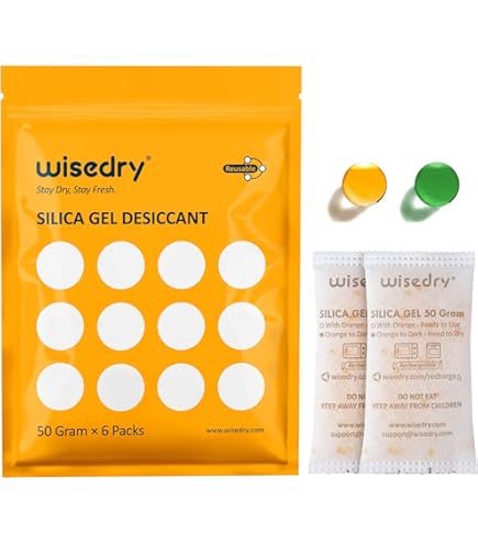 10 Sacchetti Deumidificatori Ricaricabili In Gel Di Silice Da 100g: Proteggi Cibo, Vestiti, Armi E Scatole