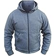 Bikers Gear Australia Unisex Dz-svhm-ucoo The CrossFire Grey Full Kevlar Motorcycle Hoodie CE Protection Australian Bikers Gear, Grey, M UK