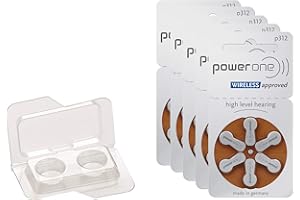 ‎WNS-EMG-WORLD wns-emg-world Big Box Pack Powerone Typ 312 Hörgerätebatterie Zinc Air PR41 ZL3, 30 Stück