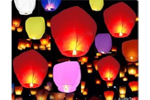 20 Mix- Eco-Friendly Chinese Flying Floating Sky Lanterns (A Liittle Tree)