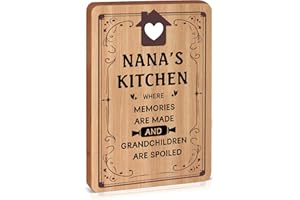 WOMPOLLE Nana Gifts, Mothers Day Gifts for Nana - Unique Nana Kitchen Cutting Board, Nana Birthday Gifts from Grandchildren, Christmas Presents for Nana Mother's Day