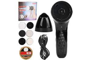FILFEEL Lucidascarpe Elettrico, Kit Portatile per la Cura della Pelle, Kit Lustrascarpe Elettrico, Kit Lustrascarpe in Pelle per la Pulizia e Lucidatura delle Scarpe(nero)