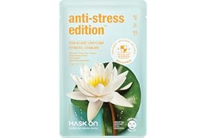 MASK ON Gesichtsmaske mit Lotusblume, anti-stress Tuchmaske - 1 Maske