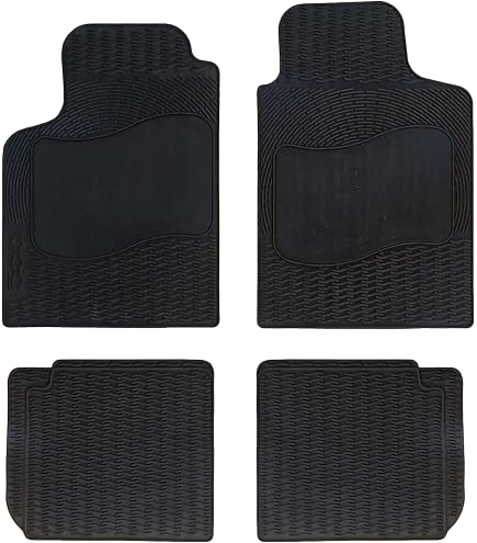 J&J AUTOMOTIVE Tappeti Auto In Velluto Su Misura Per Citroën C5 (2001-2008) | Set 4 Pezzi Nero | Antiscivolo E Fonoassorbenti