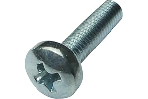 AERZETIX - 100 Bulloni - Testa cilindrico - M3x12mm - DIN 7985A - Acciaio zincato - Impronta PH1 Croce - C17934