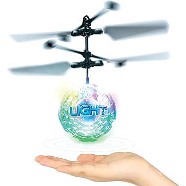 Skyball Light – Boule Volante à LED Clignotantes Avec Capteur De Proximité – Rechargeable USB – Détecte Et S’éloigne Des Objets – Dès 8 Ans