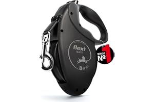 flexi® Giant Black Edition riem 8 m zwart, rollijn voor honden tot 50 kg