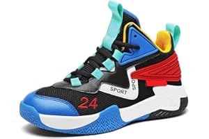 Vorkhuaeri Zapatos de Baloncesto para Niños Adolescente, Ligeros, Informales, Tenis Atléticos, para Correr y Caminar