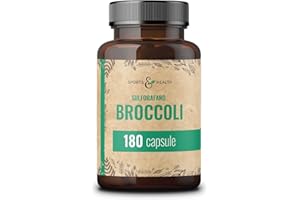 CDF SPORTS & HEALTH SOLUTIONS Capsule di Broccoli - 180 Capsule di Sulforafano Alto Dosaggio - Vegano - Senza Riempitivi - Confezionato in Germania - Da Estratto di Broccoli - Estratto di Broccoli Sulforafano