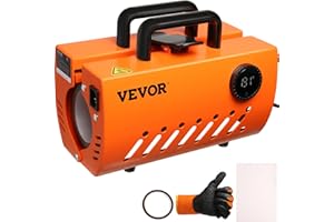 VEVOR Prensa Térmica para Tazas de 11-30 oz Prensa para Tazas Vasos 620 W Máquina de Impresión de Transferencia 23,5 x 11,5 x 1 cm con Guantes Resistentes al Calor y Cinta DIY Tazas de Cerámica Vasos