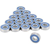 Cuscinetto A Sfera In Miniatura R8-2RS 12,7x28,6x7,9 Mm - 2 Tenute In Gomma - Acciaio