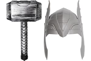 BSNRDX Hero Accessoires de Jeu Enfants Dress Up Accessoires de Fête Marteau Casques Hero Accessoires de Fête pour Cadeaux Fête d'Anniversaire Héros Cosplay