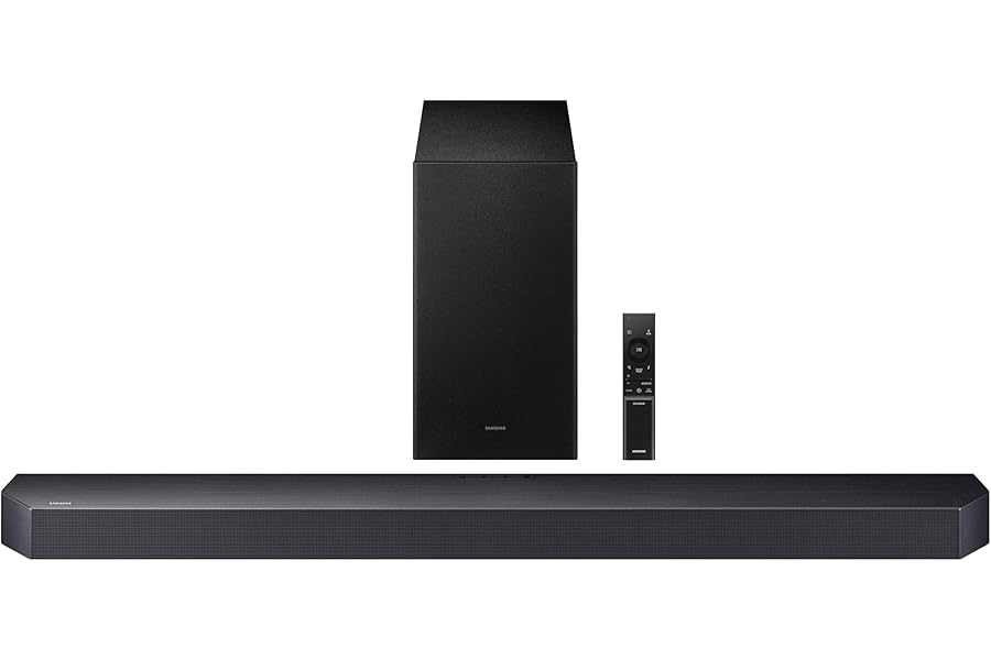 SAMSUNG Q-Series Soundbar HW Q600F 3.1.2 ch Subwoofer (Model 2025) SpaceFit Sound Pro, Q-Symphony, Adaptive Sound