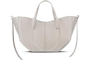 ACUYE Leather Tote Bag for Women Crescent Shoulder Purse Ladies Handbag Y2K Hobo Bag Work Tote with Magnetic Closure