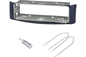 Sound-way Kit de Montage Autoradio, Façade Cadre de Radio 1 DIN / 2 DIN, Adaptateur Compatible avecSmart ForTwo 1998-2007 avec entretoise Metallique