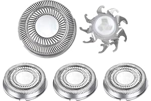 Zuroki Testine di Ricambio per Rasoio da Uomo 3 Pezzi, Testine per Rasoio Elettrico da Uomo Compatibili con Accessori per Rasoio Serie 1000, 2000, 3000, 5000, Non Originali