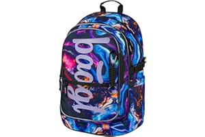 Baagl Kinderrucksack, Schulrucksack für Kinder mit ergonomisch geformter Rücken, Brustgurt und reflektierende Elemente