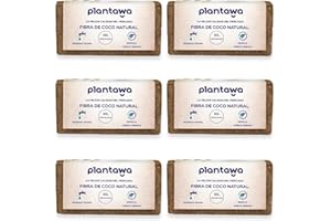 PLANTAWA Fibra de Coco 60L | Fibra de Coco para Plantas 100% Natural | Aporta Retención de Humedad y Aireación Óptima a Las Plantas. Nutrientes Equilibrados, Ideal para Enraizar y Germinar