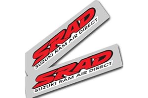 TWISTED MELON SRAD Motorradaufkleber in Rot und Schwarz