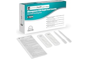 Kit de Test à Domicile de la Ménopause FSH Easy Check de Berkeley Health | Détermine l'Hormone Folliculo-Stimulante dans les Échantillons d'Urine | Précis à 99,9% | Kit Test Facile à Suivre | 2 Tests