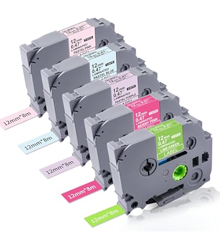 NineLeaf 3-Pack Label Tapes For Brother Label Makers - Black On Blue 24mm TZe-551