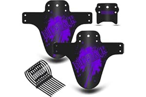 NICEDACK Guardabarros MTB, Guardabarros Bicicleta Montaña, MTB Mudguard Delantero y Trasero Compatible se Adapta a 20" 22" 26" 27,5" 29 Pulgadas de Bici y Bicicleta Fat
