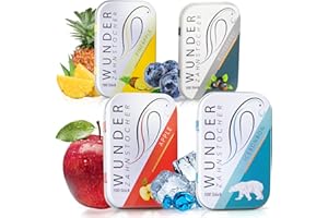 PERFEKTO24 Cudowne Wykałaczki - W 4 Odświeżających Smakach 'STARTERPACK' - Aromatyzowane Wykałaczki - Zamiennik Gumy - Zapobieganie Obgryzaniu Paznokci - Pomoc w Rzucaniu Palenia - Odśwież Oddech Aromatyzowanymi Wykałaczkami