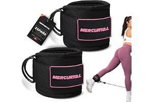 MERCURYAL 2 st fotlänkar remskivor Gym V3 - Ankelstöd för Vadderad remskiva för kvinnor och män - Gym Tillbehör - Ankelrem Gy