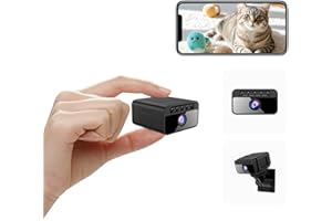 AOBOCAM Cámara Espía Oculta 4K con Visión Nocturna y WiFi - Cámara Vigilancia Interior Inalámbrica con Detección de Movimiento AI, Ángulo 150° y Almacenamiento en Nube (ES-W06)