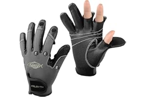 Palmyth Neopren-Angelhandschuhe für Männer und Frauen, 2 geschnittene Finger, flexibel, ideal für Fotografie, Fliegenfischen, Eisfischen, Laufen