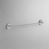 Long Towel Holder CHROME 40cm Shiny Silver Wall Mount Stainless Steel Bathroom Towel Hanger Apparatus
