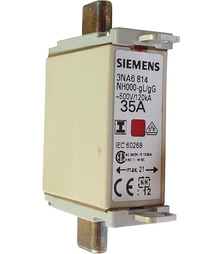 SIEMENS NH-Sicherung NH00 – 500V AC, 125A, Für Zuverlässigen Leitungsschutz