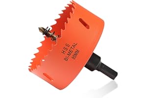 ITOOLFIRM Bimetal otwornica 85 mm, wiertło do drewna i metalu, bimetalowa, okrągła koronka wiertnicza o głębokości cięcia 35 mm, do stali, żeliwa, aluminium, płyt kartonowo-gipsowych, sklejki i akrylu