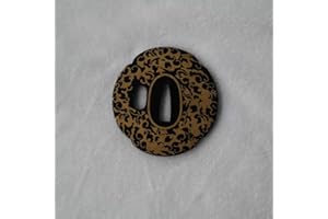 Boyu Japanese Samurai Sword Koshirae – Tsuba Iron Carved 001-026